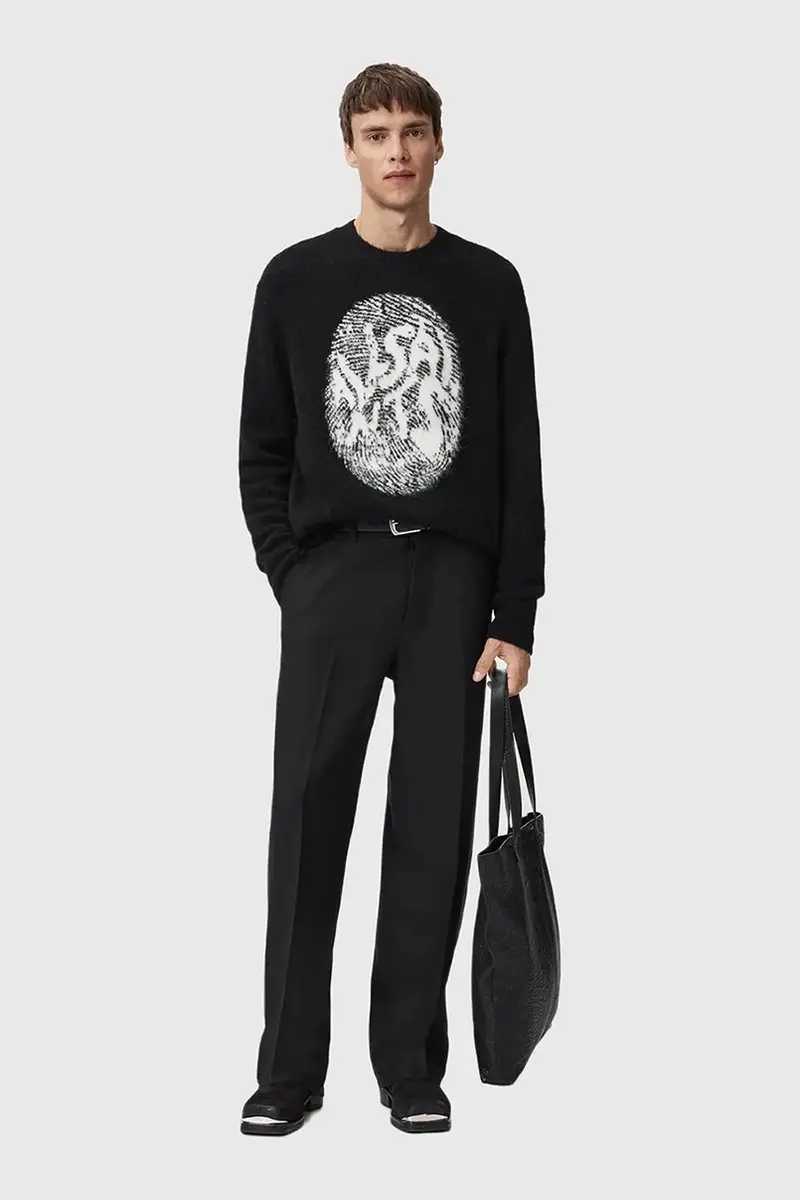 maglione con alpaca Nero miniatura 5