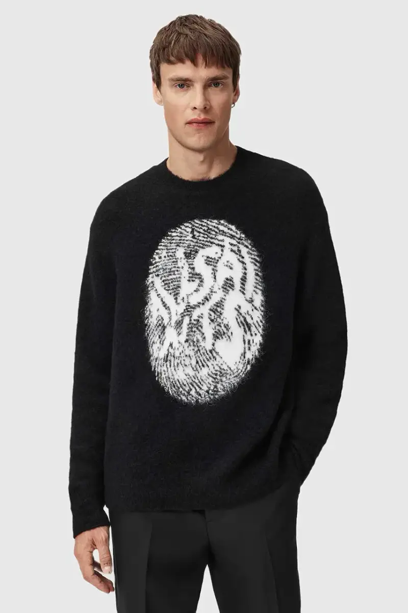 maglione con alpaca Nero