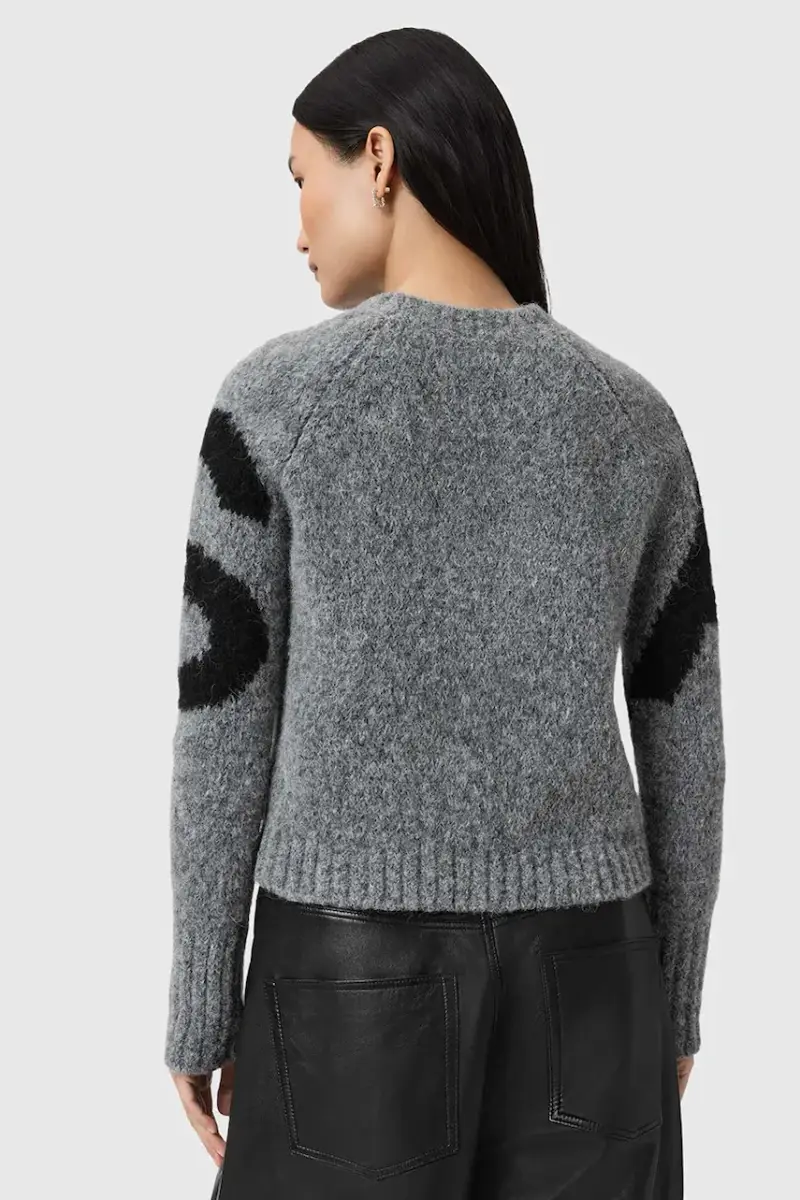 maglione con alpaca Nero miniatura 2