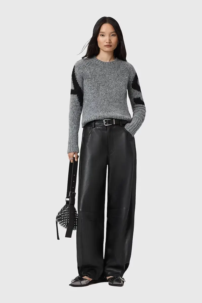 maglione con alpaca Nero miniatura 5