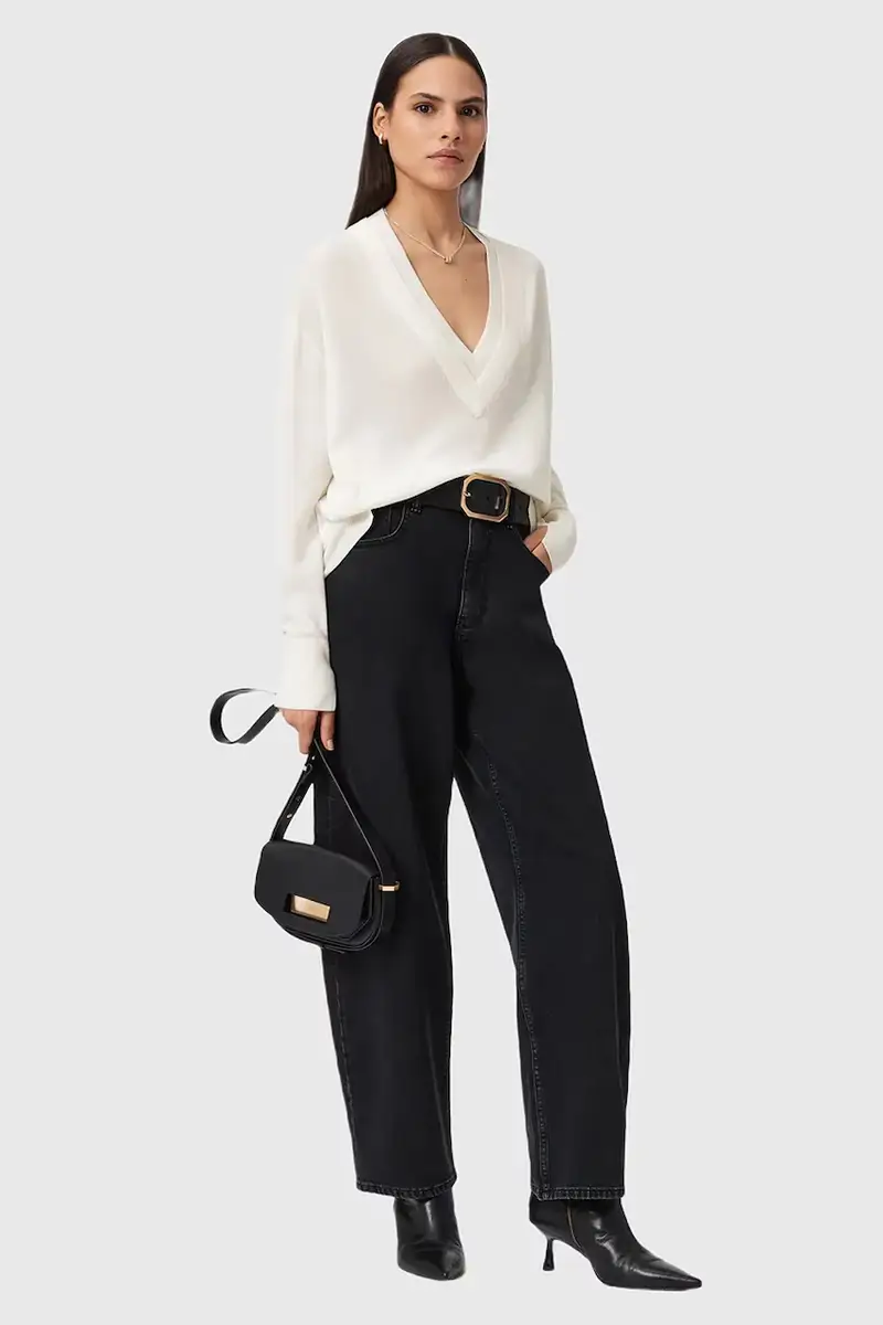 maglione con lana BERN colore bianco W050KD miniatura 4