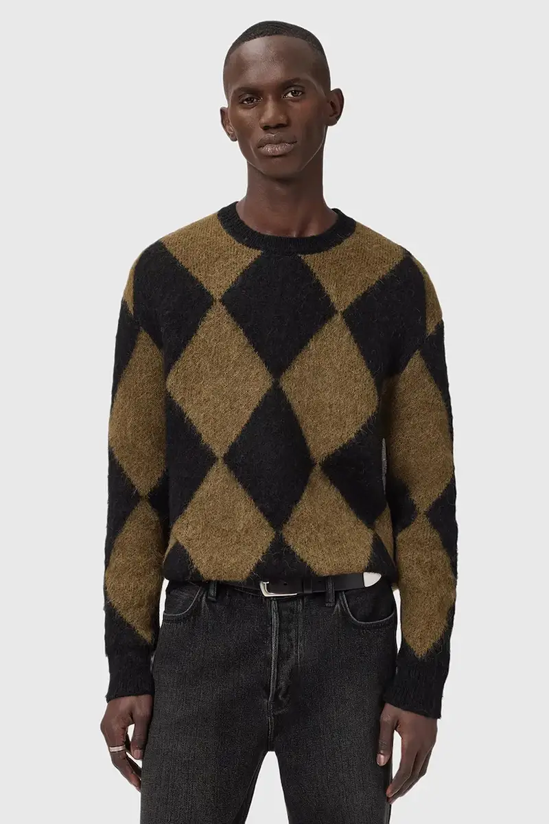 maglione con lana BOWER colore nero M066KD