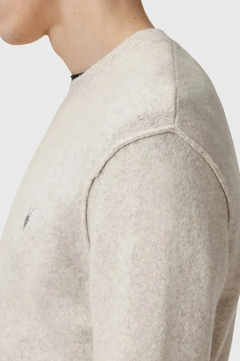 maglione con lana colore beige M039KA miniatura 3