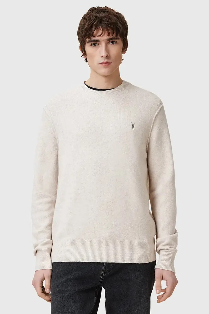 maglione con lana colore beige M039KA