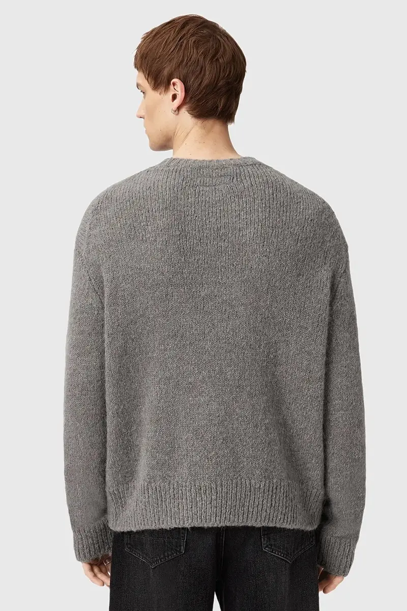 maglione con lana MESSAGE colore grigio M013KD miniatura 5