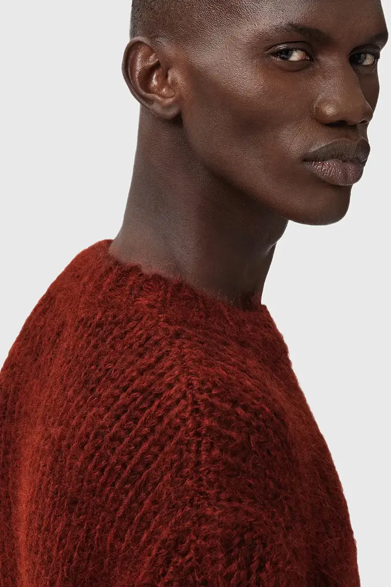 maglione con lana MYLES colore arancione M050KD Rosso miniatura 2