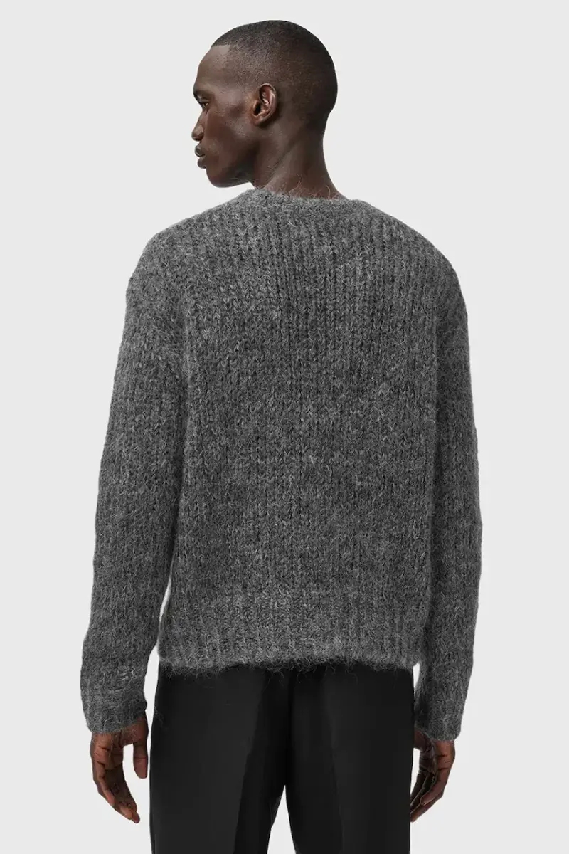 maglione con lana MYLES colore grigio M050KD miniatura 3