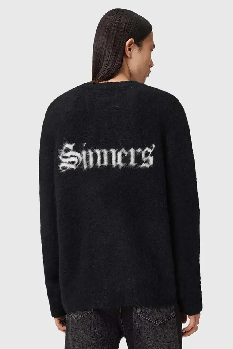 maglione con lana Nero miniatura 2