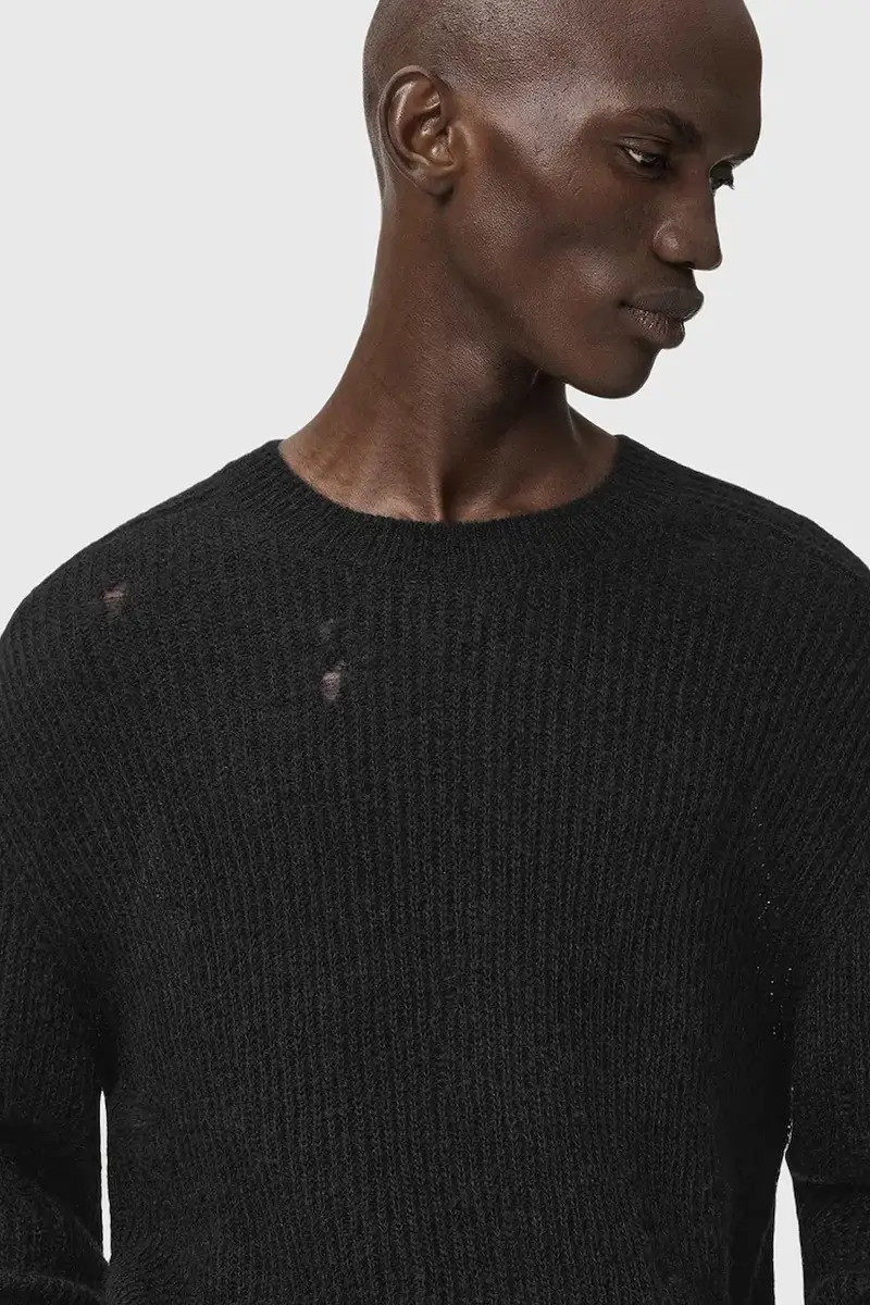 maglione con lana Nero miniatura 3