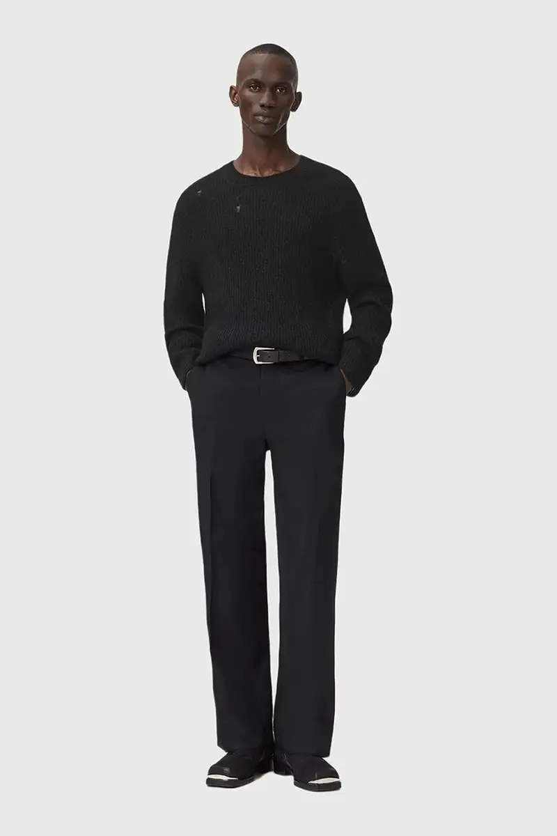 maglione con lana Nero miniatura 4