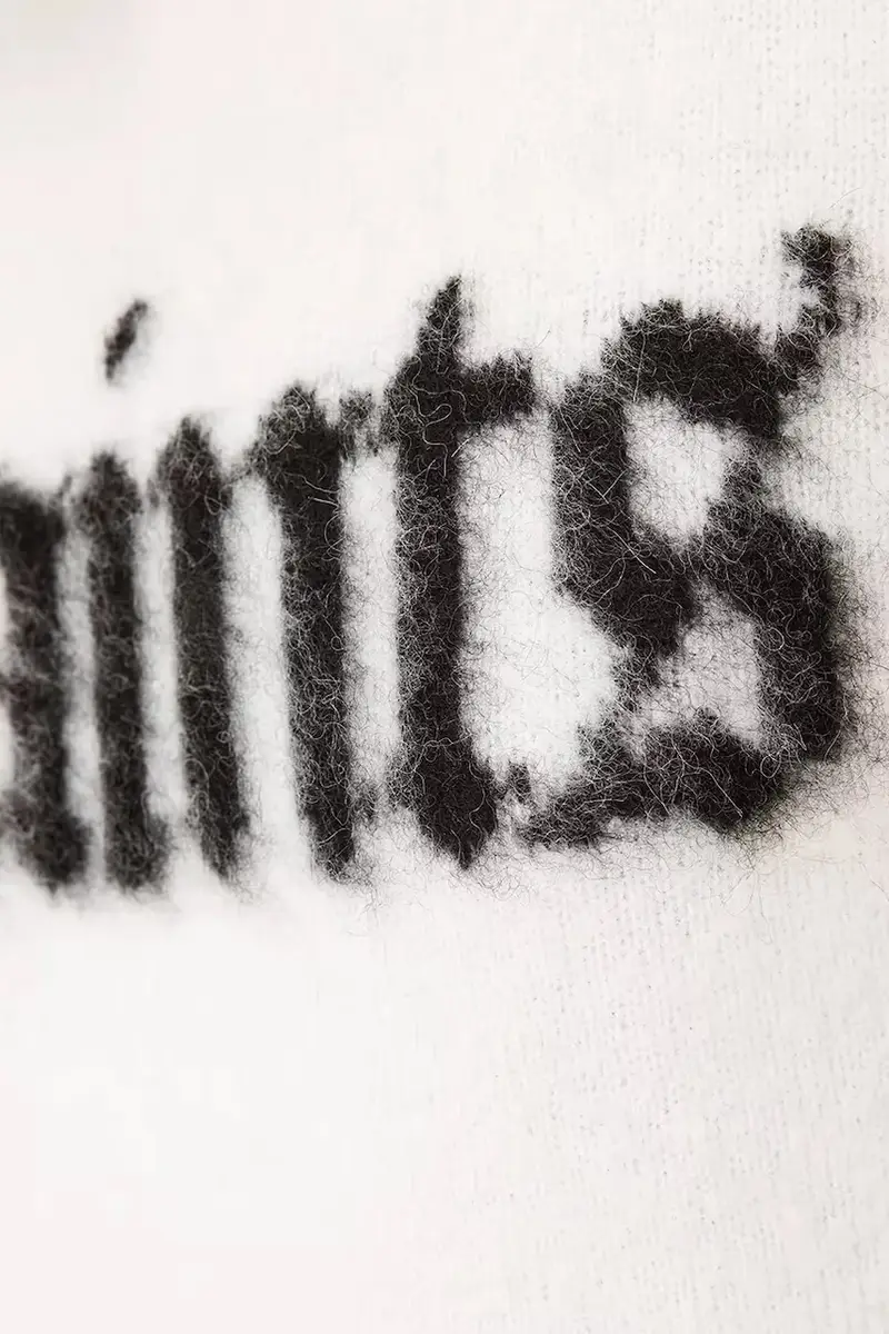 maglione con lana SAINTS colore nero W100KD miniatura 2