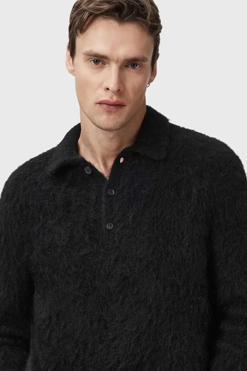 maglione con lana SONNY colore nero M014KC miniatura 2