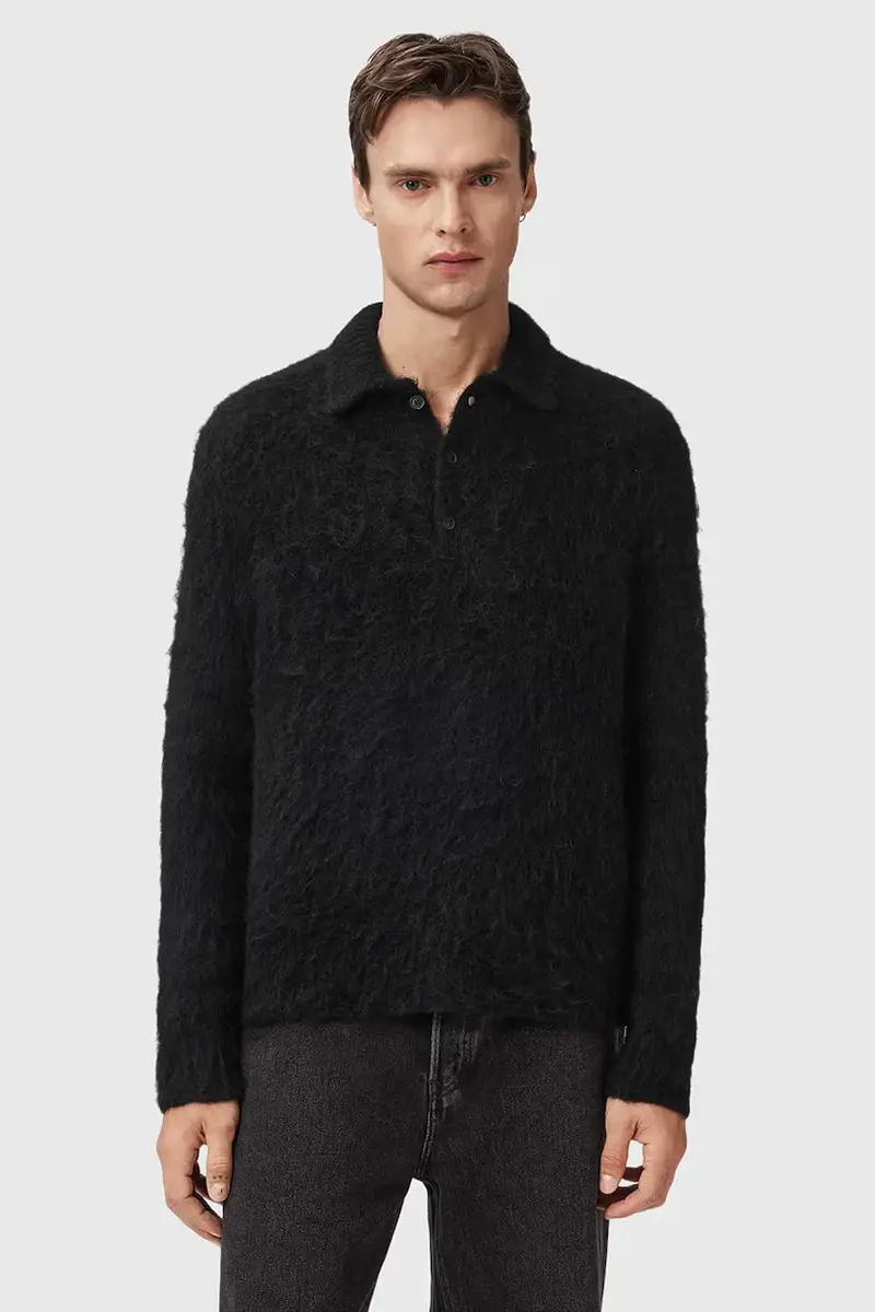 maglione con lana SONNY colore nero M014KC miniatura 3