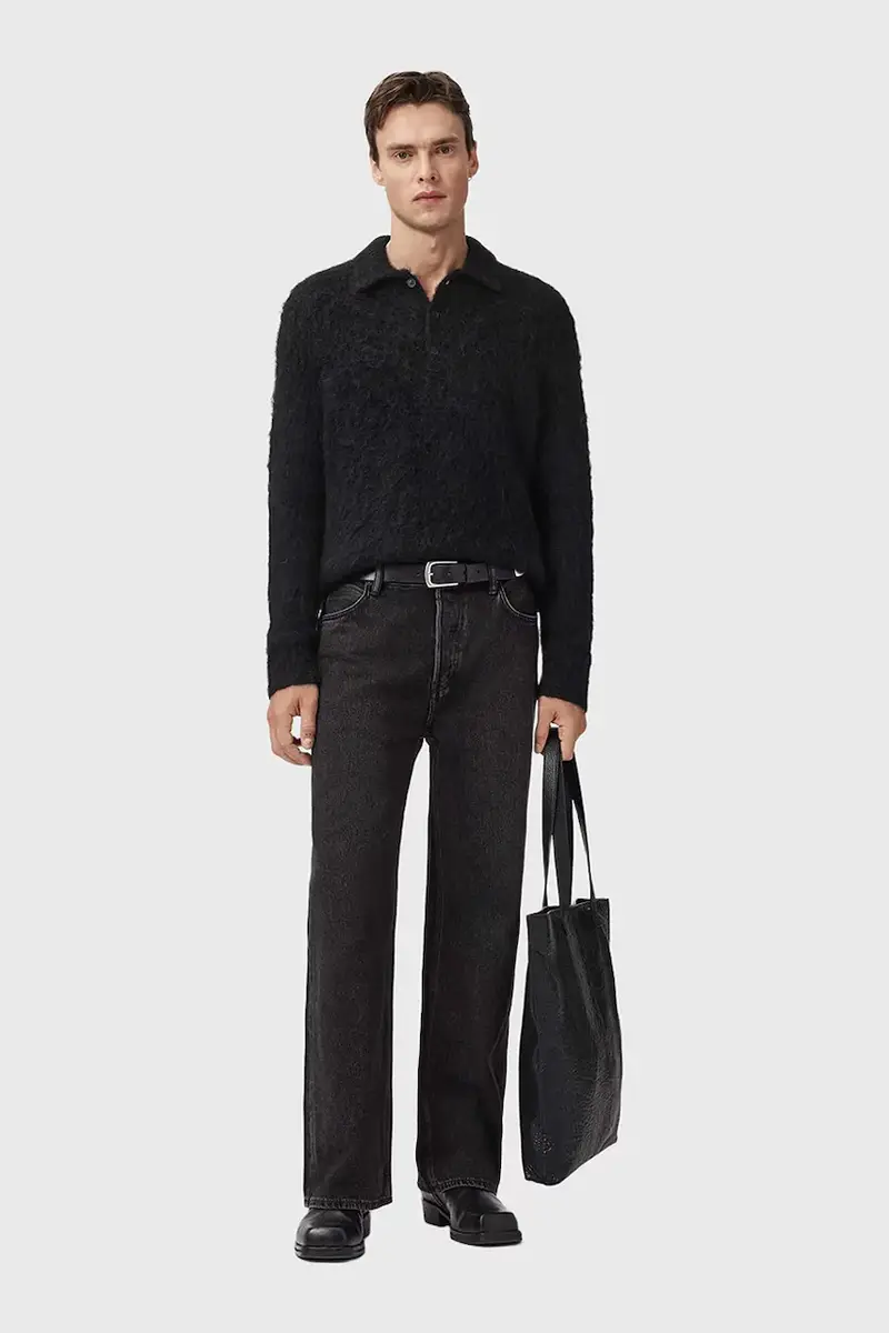 maglione con lana SONNY colore nero M014KC miniatura 5