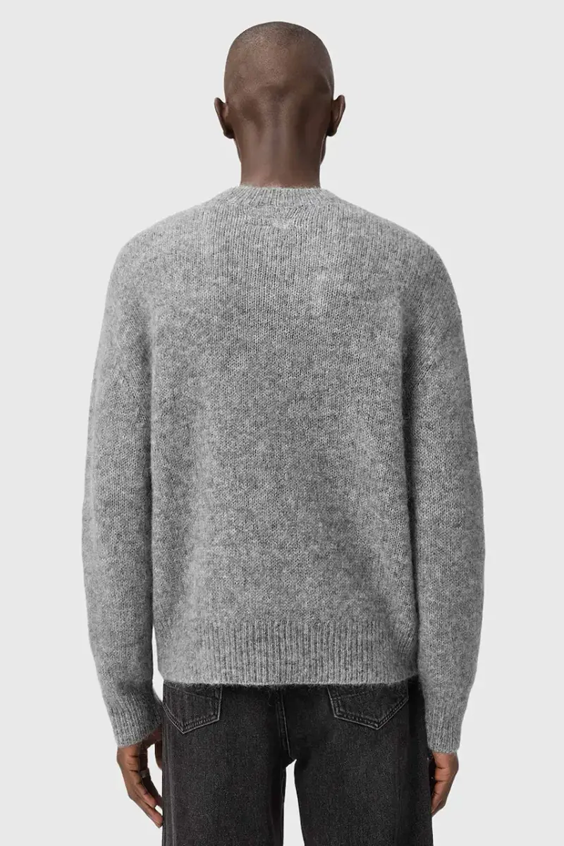 maglione con mohair COBY colore grigio M005KD miniatura 3