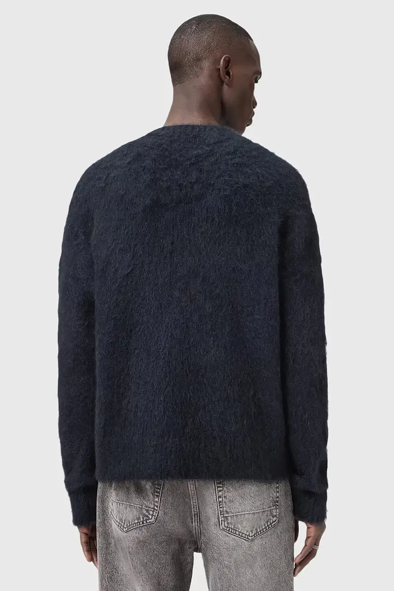 maglione con mohair COBY colore nero M005KD miniatura 3