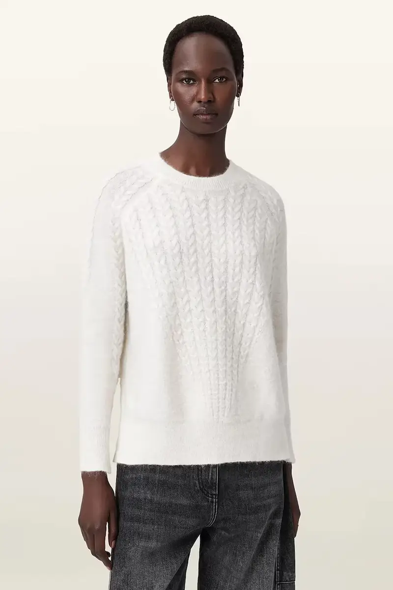 maglione con mohair KIT Bianco