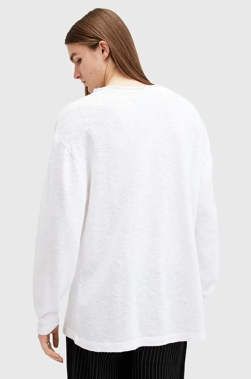 maglione in cotone SEARS LS CREW colore bianco M003JB miniatura 4