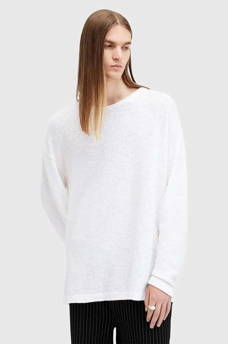 maglione in cotone SEARS LS CREW colore bianco M003JB miniatura 5