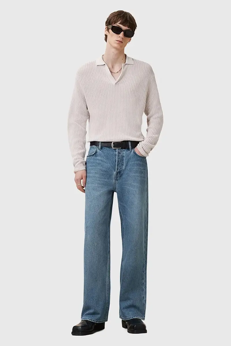 maglione in cotone THOMA uomo colore beige M030KC miniatura 4