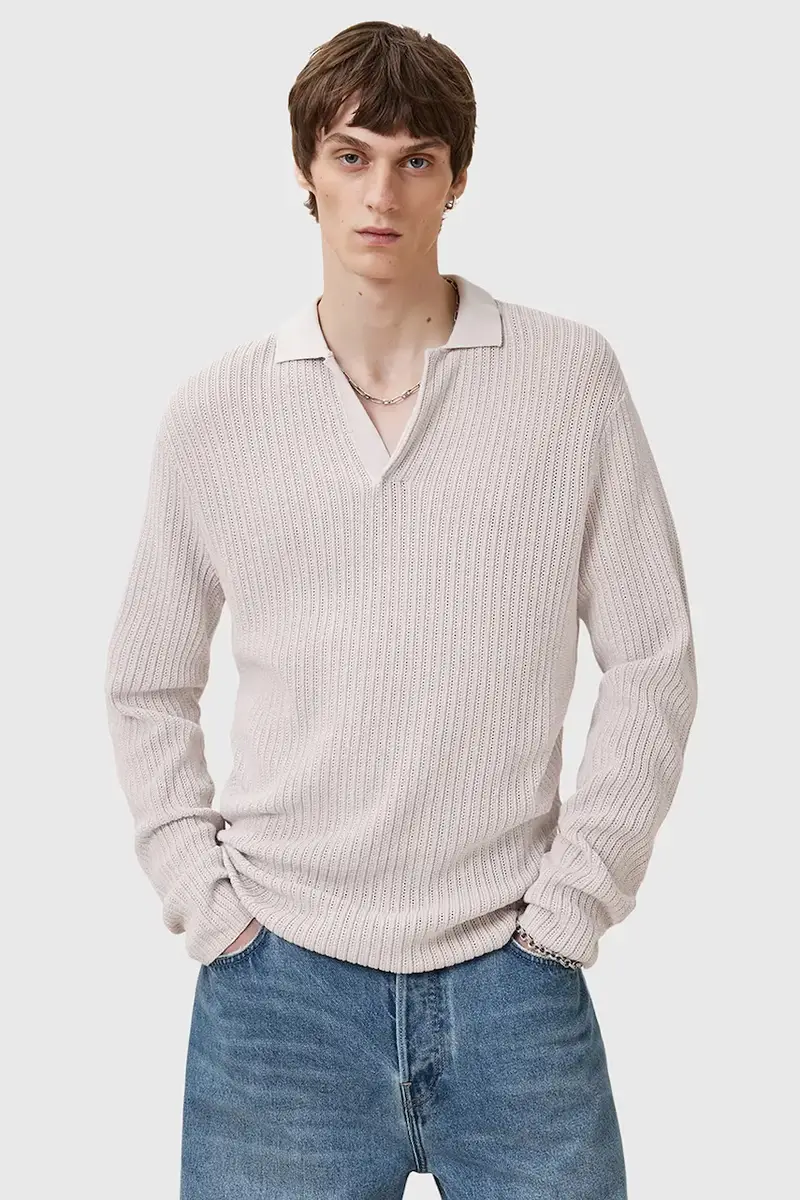 maglione in cotone THOMA uomo colore beige M030KC