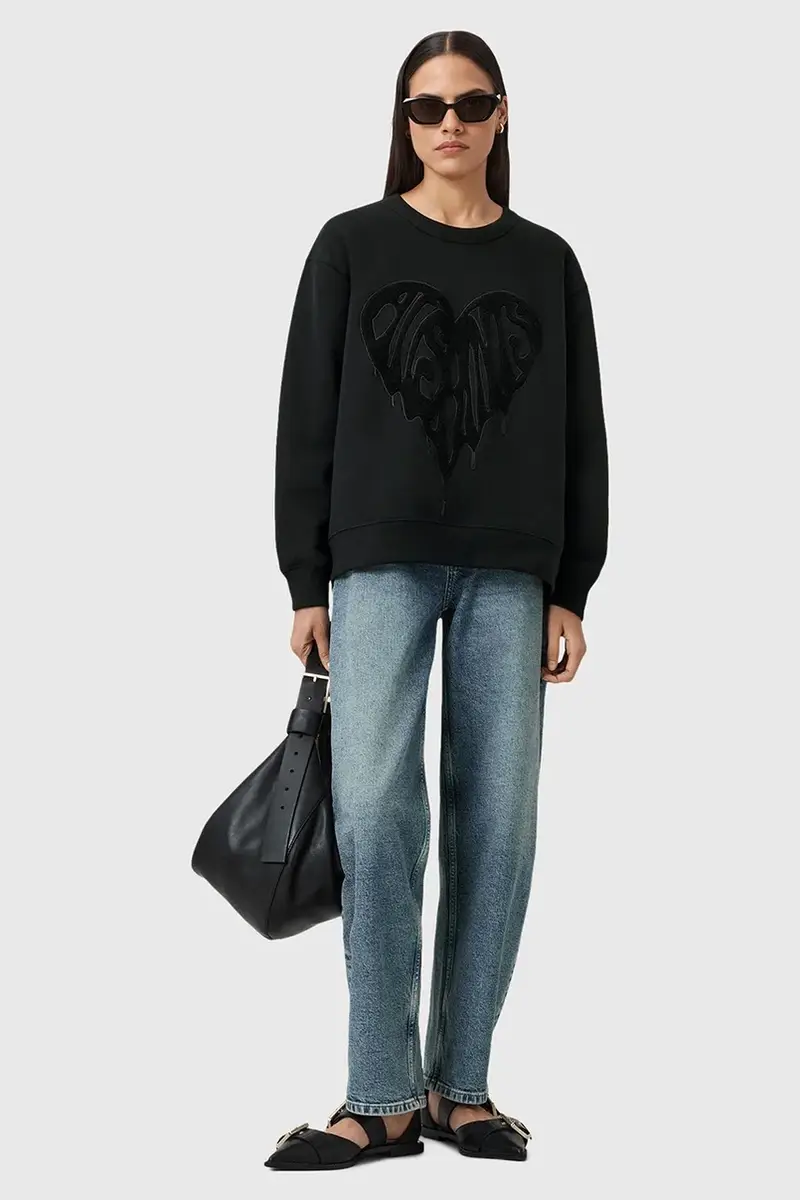 maglione in cotone TRIP donna colore nero W032JD miniatura 4