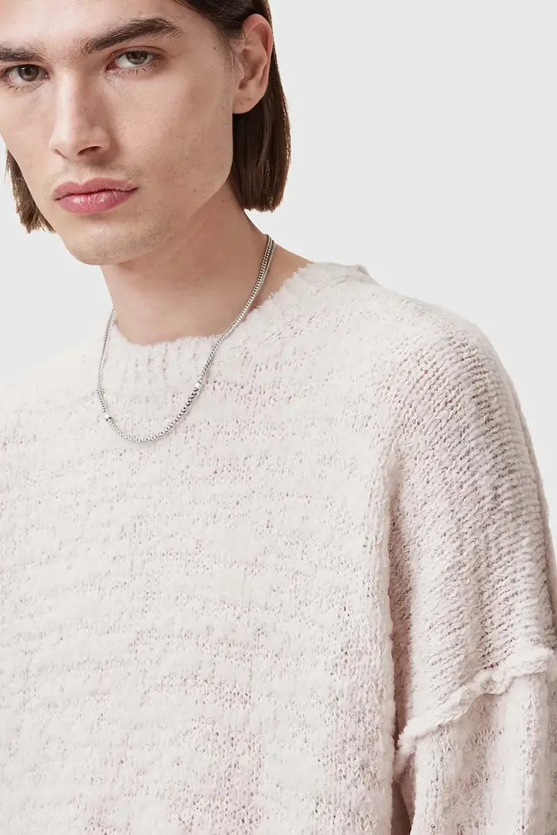 maglione in lana CHILLION uomo colore bianco M028KC miniatura 2