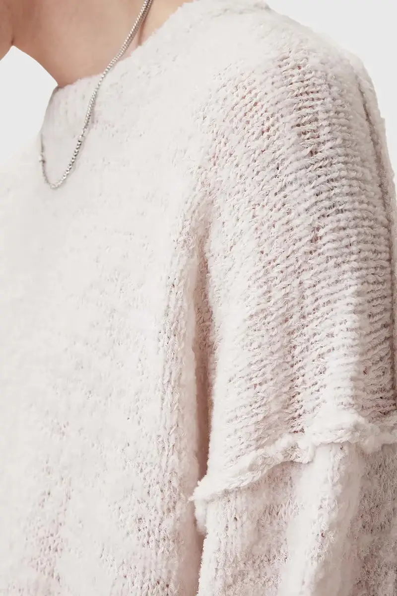 maglione in lana CHILLION uomo colore bianco M028KC miniatura 3