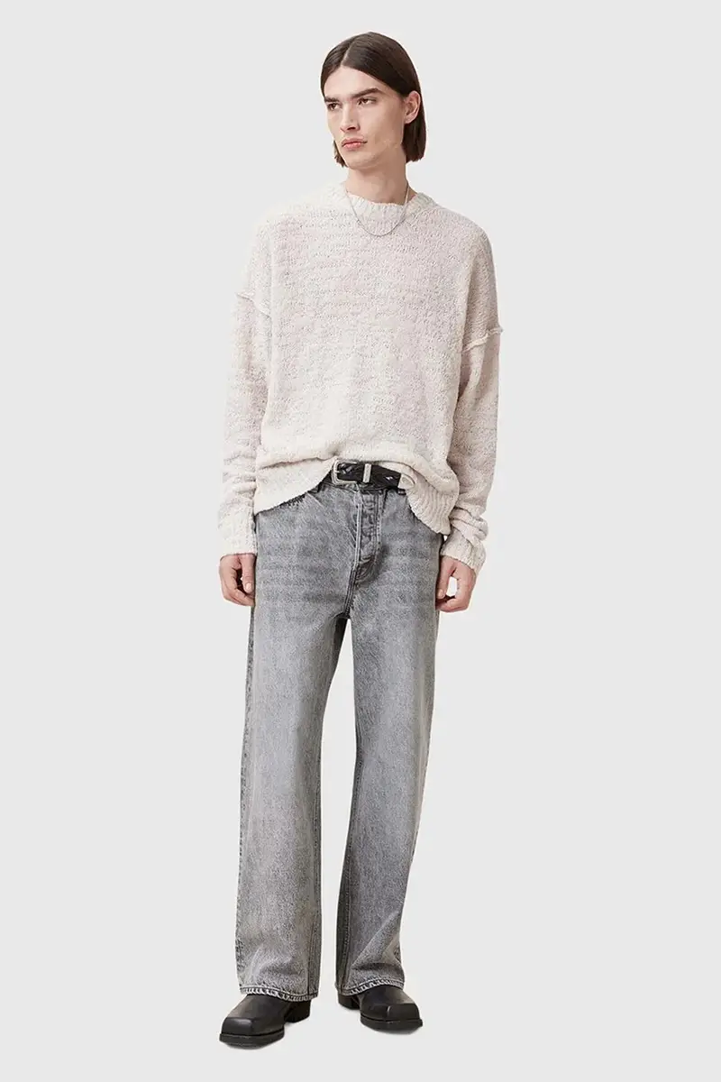 maglione in lana CHILLION uomo colore bianco M028KC miniatura 5