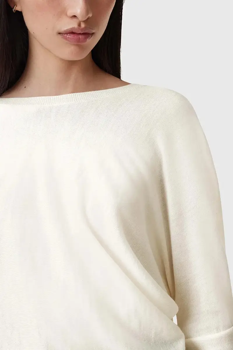 maglione in lana JULIEANA donna colore bianco W035KB miniatura 5