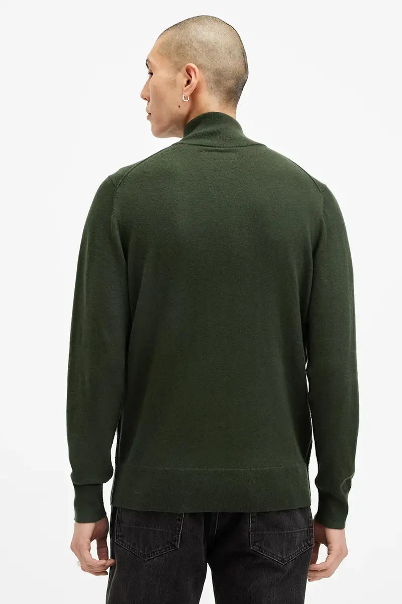 maglione in lana KILBURN ZIP FUNNEL uomo colore nero M082KB Verde miniatura 4