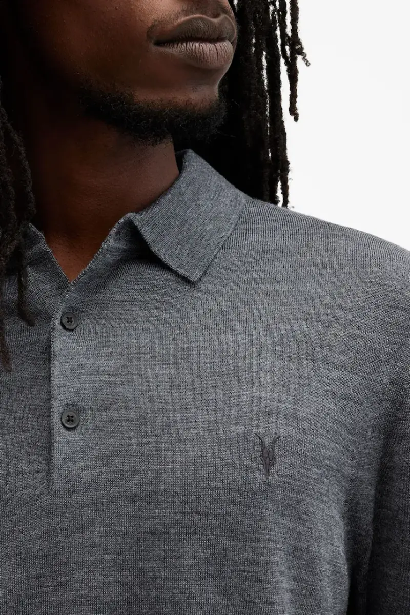 maglione in lana MODE MERINO Blu navy miniatura 4