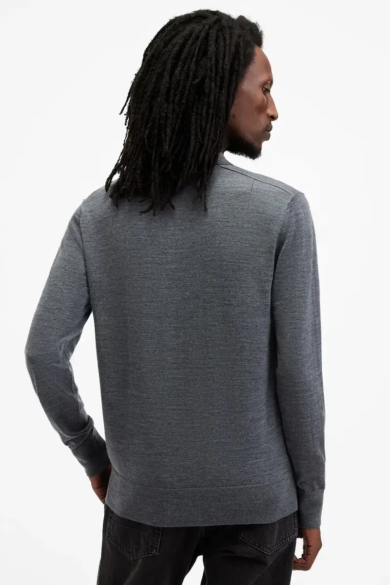 maglione in lana MODE MERINO uomo colore blu navy M085KB miniatura 2