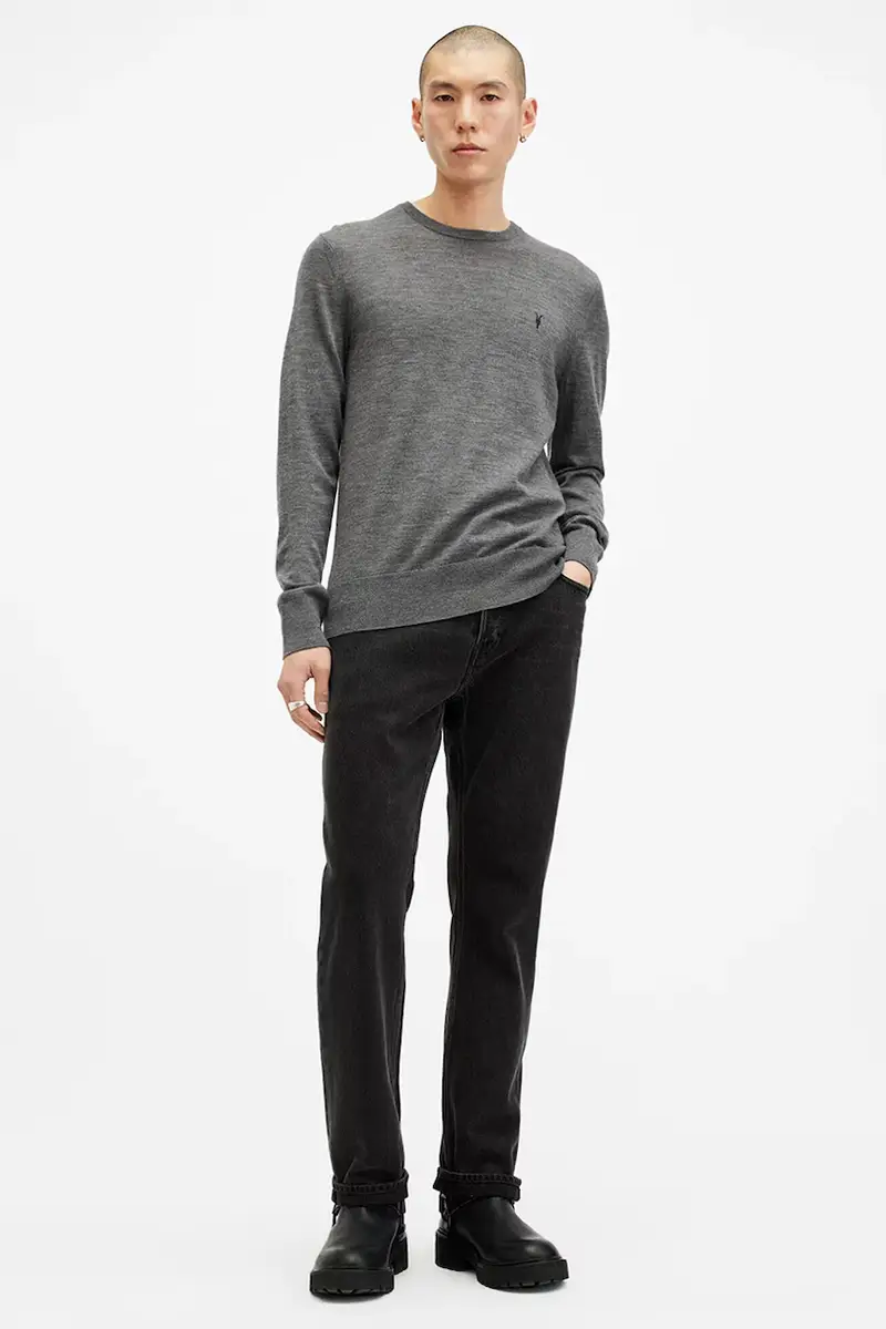 maglione in lana MODE uomo colore grigio M002KZ miniatura 4