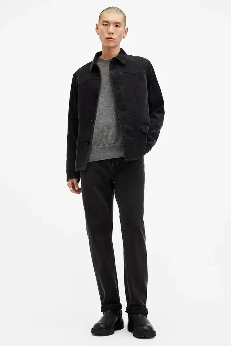 maglione in lana MODE uomo colore grigio M002KZ miniatura 5