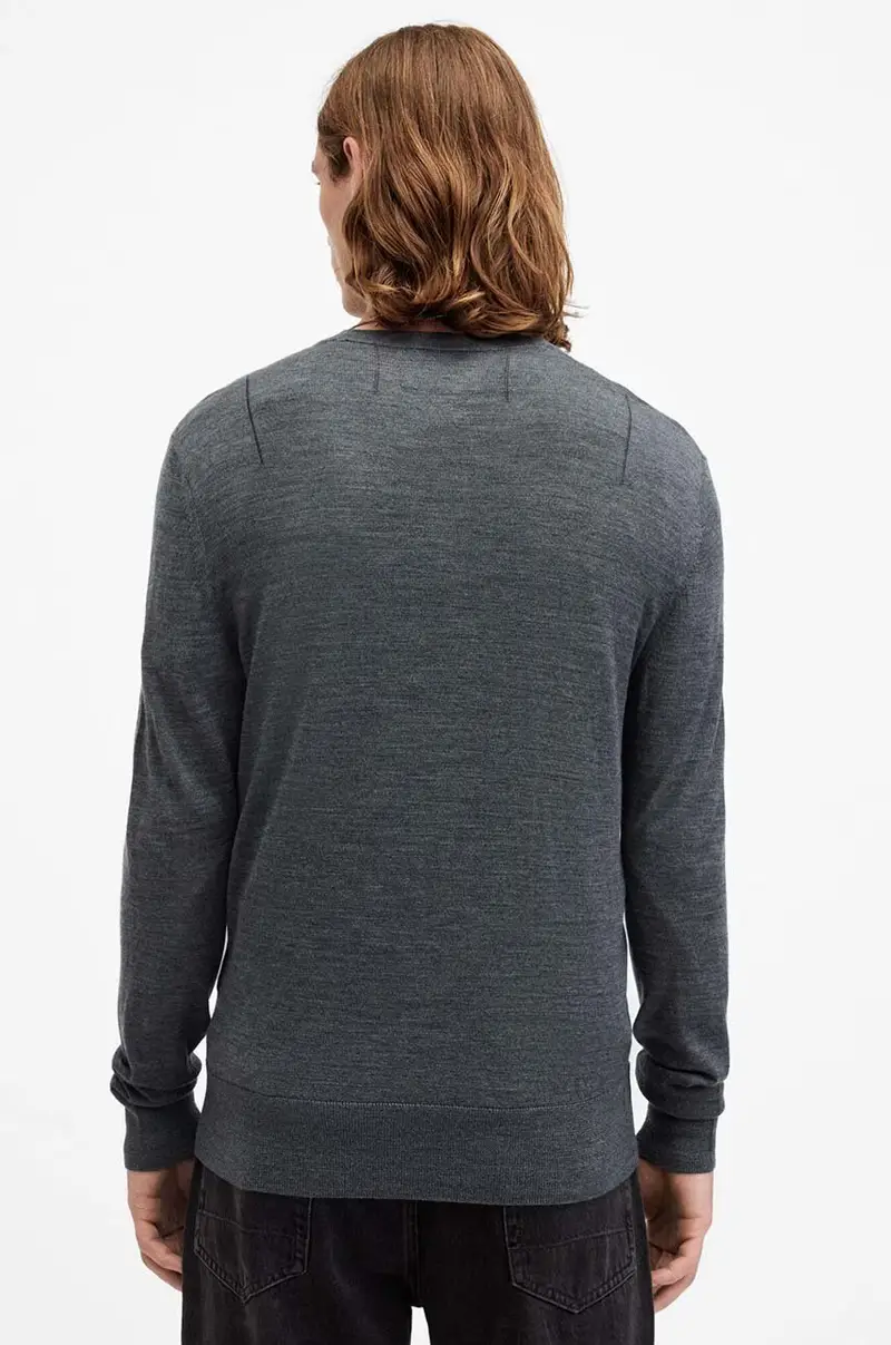 maglione in lana MODE uomo colore grigio M002KZ Blu navy miniatura 3