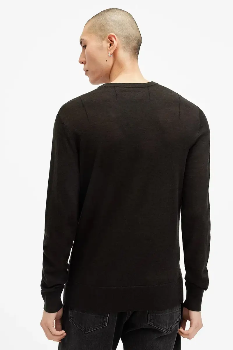 maglione in lana MODE uomo colore grigio M002KZ Marrone miniatura 3