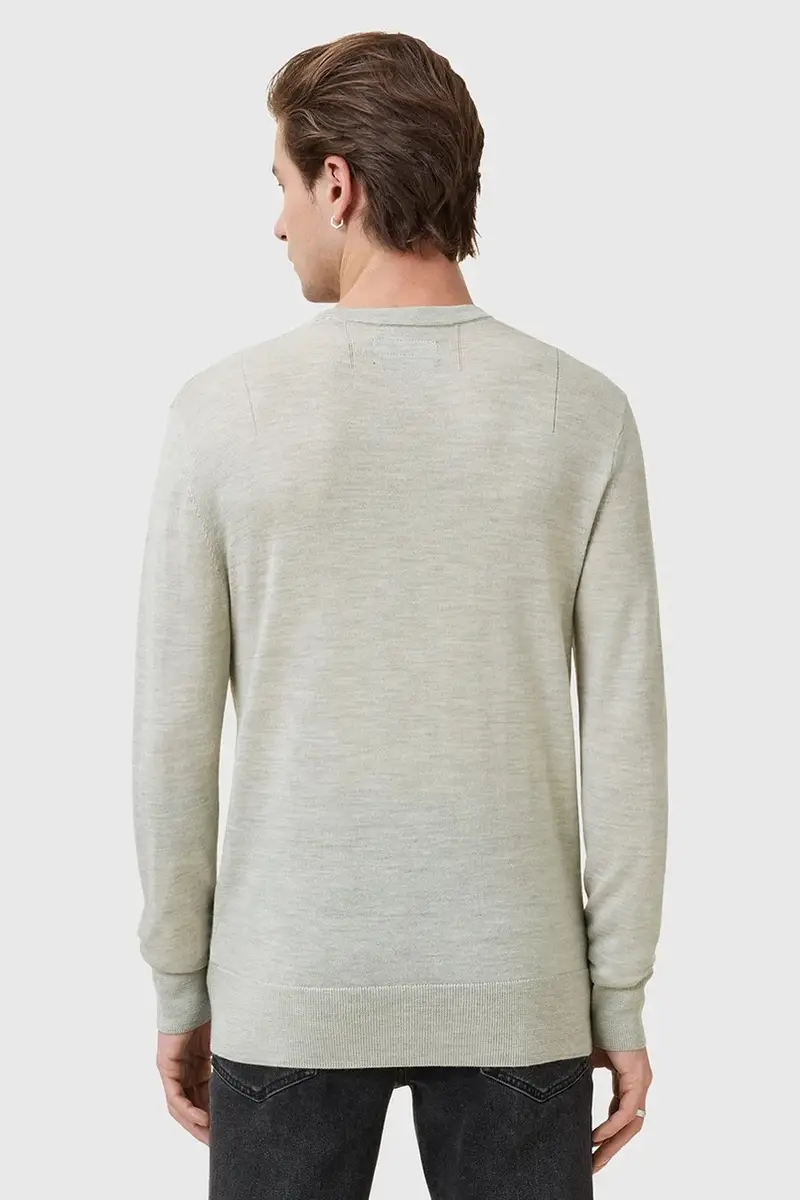 maglione in lana MODE uomo colore grigio M002KZ Verde miniatura 4