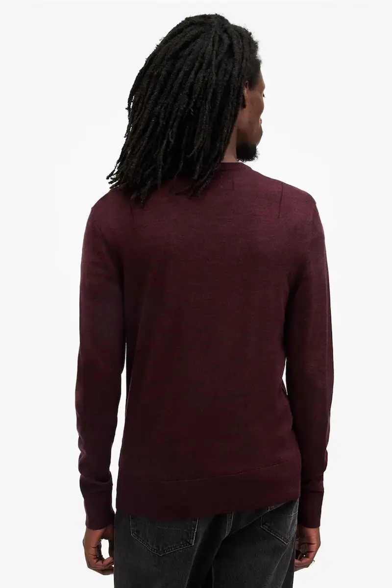 maglione in lana MODE uomo colore grigio M002KZ Violetto miniatura 3