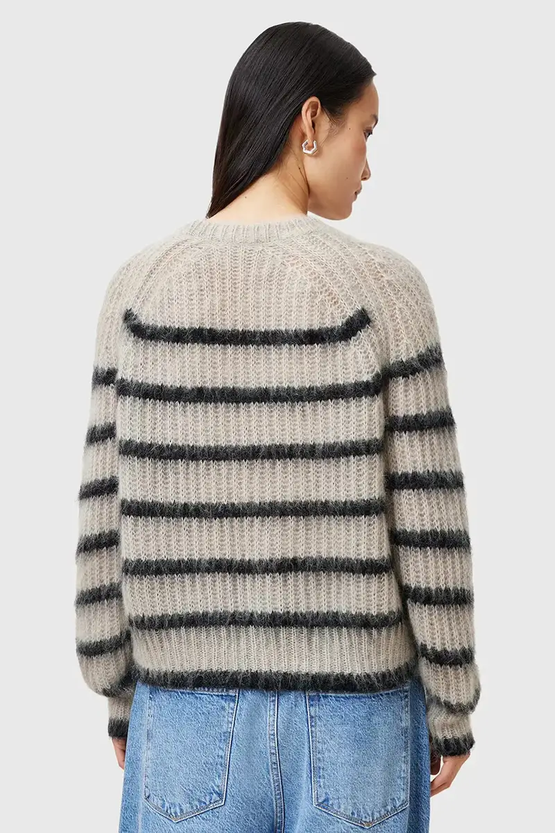 maglione in lana RIGA donna colore beige W013KC miniatura 3