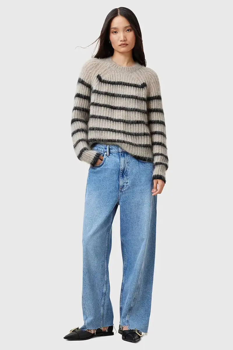 maglione in lana RIGA donna colore beige W013KC miniatura 4