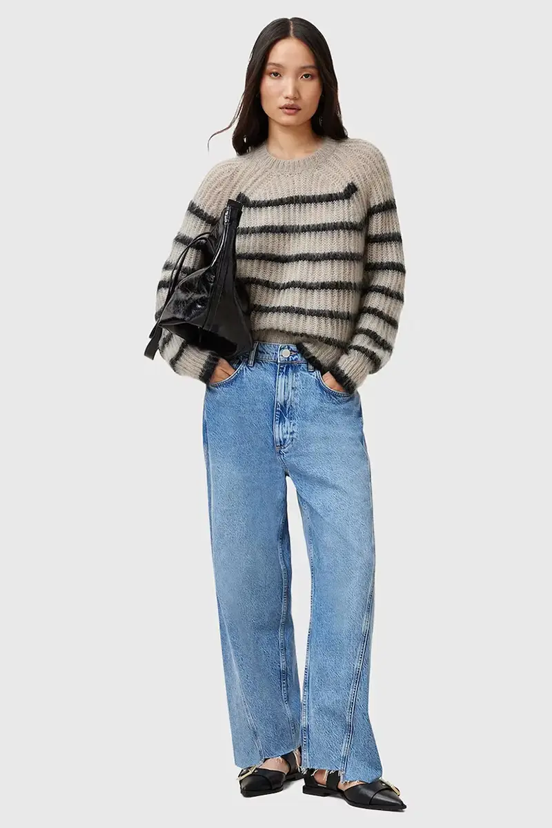 maglione in lana RIGA donna colore beige W013KC miniatura 5