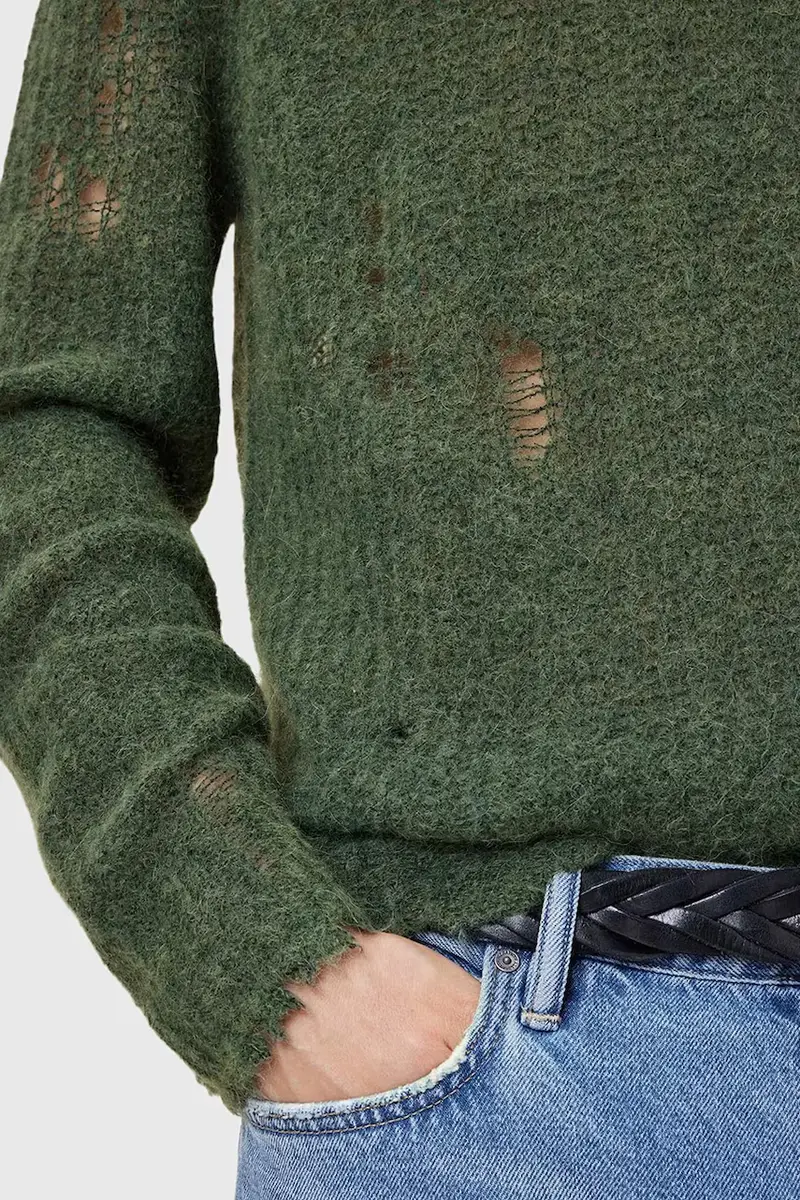 maglione in misto lana BLEAKER uomo colore verde M013KC miniatura 3