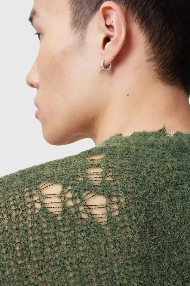 maglione in misto lana BLEAKER uomo colore verde M013KC miniatura 4