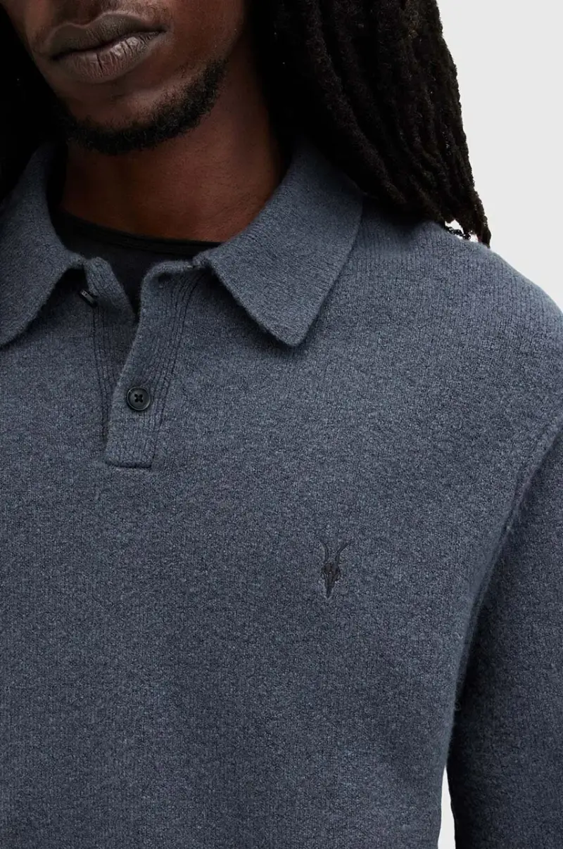 maglione in misto lana STATTEN uomo colore blu M038KA miniatura 2