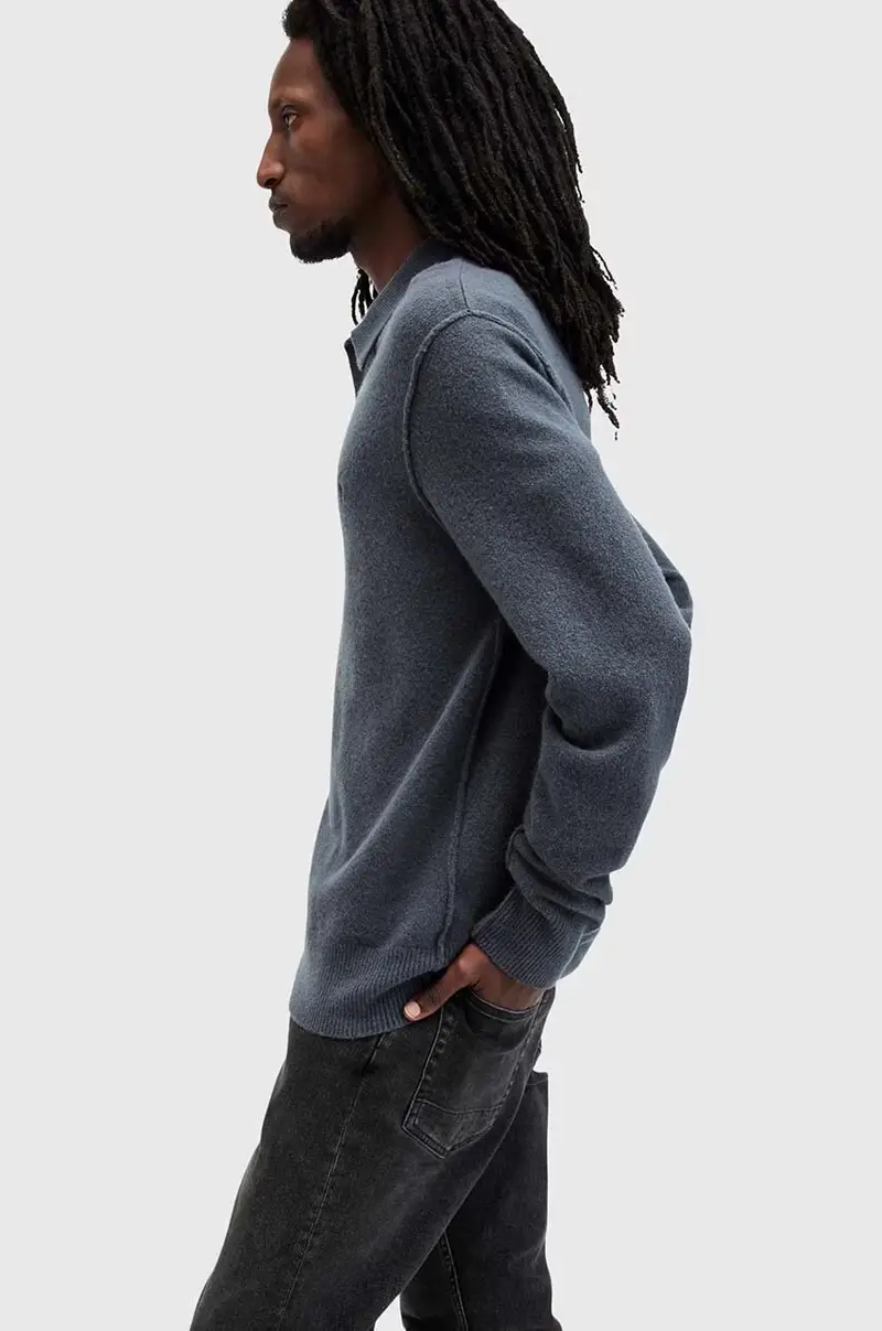 maglione in misto lana STATTEN uomo colore blu M038KA miniatura 3