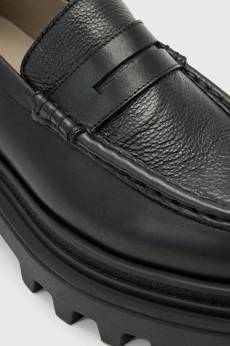 AllSaints Mocassini Donna Nero 3427289 miniatura 4