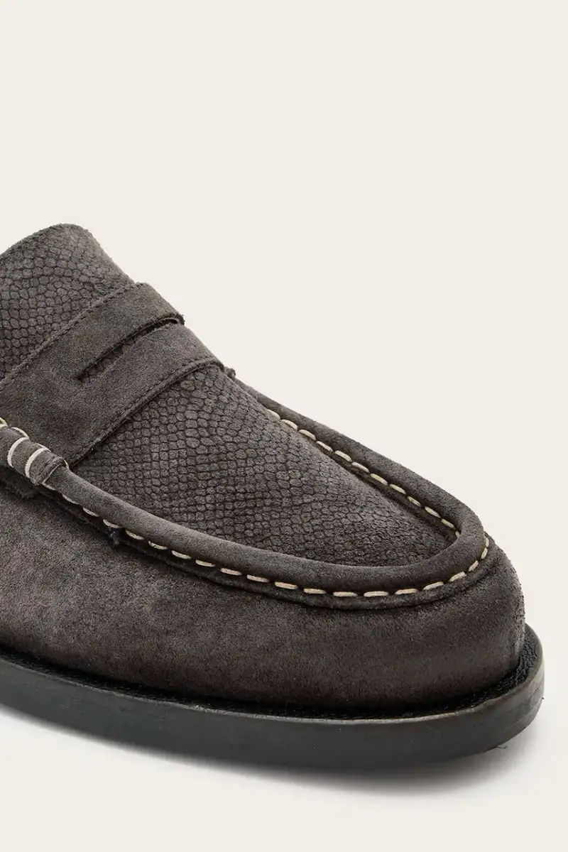 AllSaints Mocassini Uomo Grigio 2982907 miniatura 4