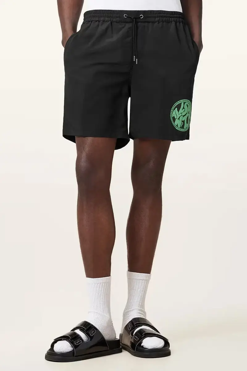 pantaloncini da bagno DISTORTION colore nero M019WC miniatura 2