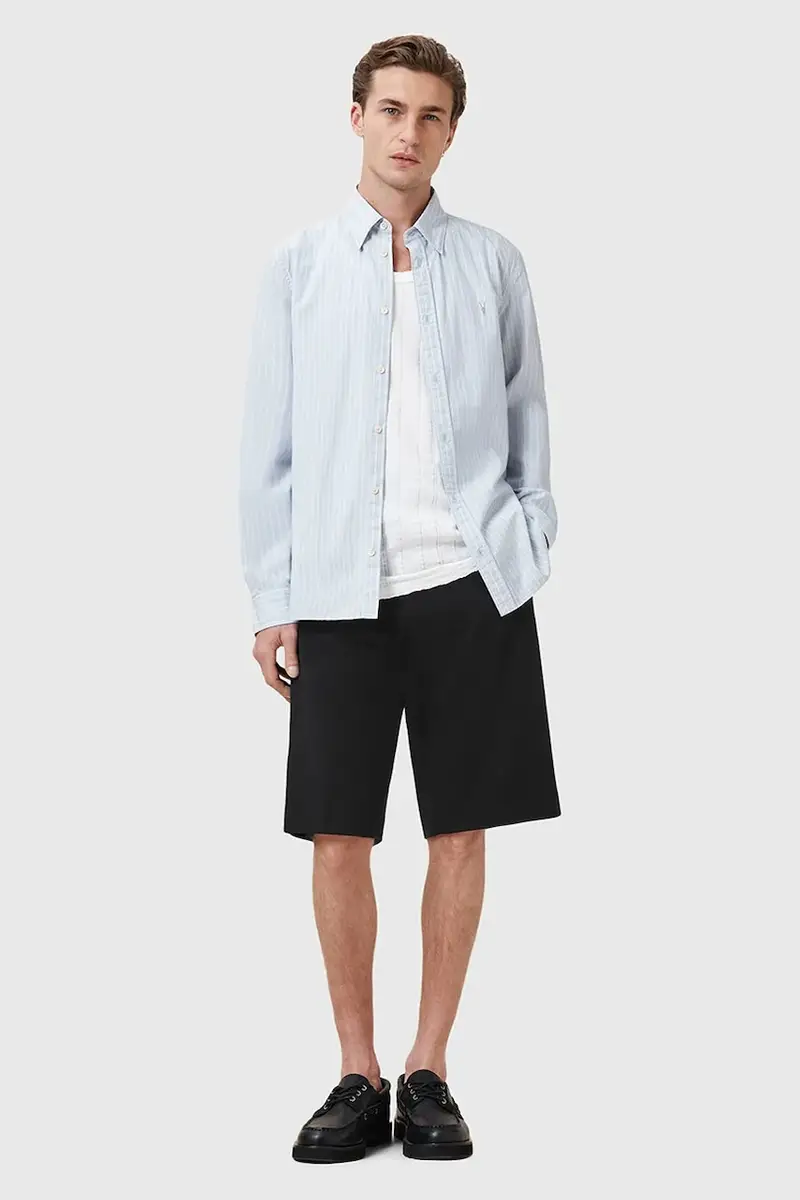 pantaloncini in cotone BAY uomo colore nero M033QC